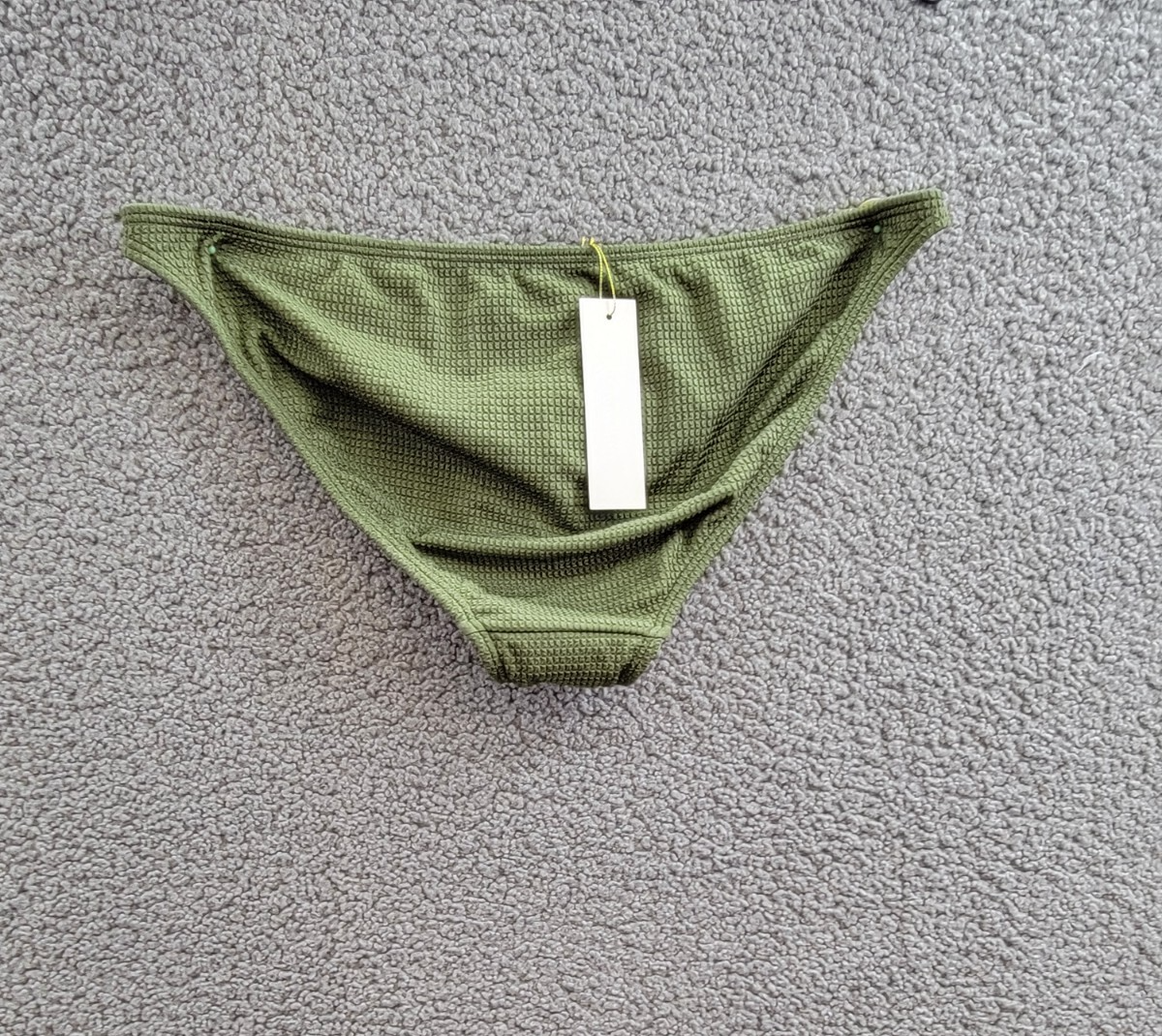 Shoshanna Elasticized wWaist Chain Bikini Bottom Women's XL Olive Pullon Style - Picture 11 of 15
