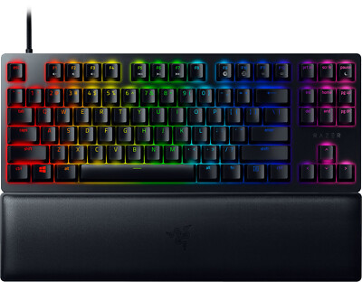 Razer - Huntsman V2 TKL Wired Optical Purple Clicky Switch Gaming Keyboard wi...