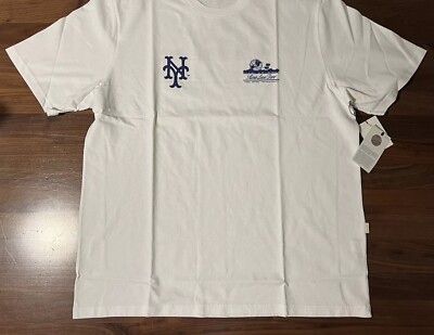 Aime Leon Dore ALD /New York Mets Unisphere Short-Sleeve Tee White T-Shirt Large