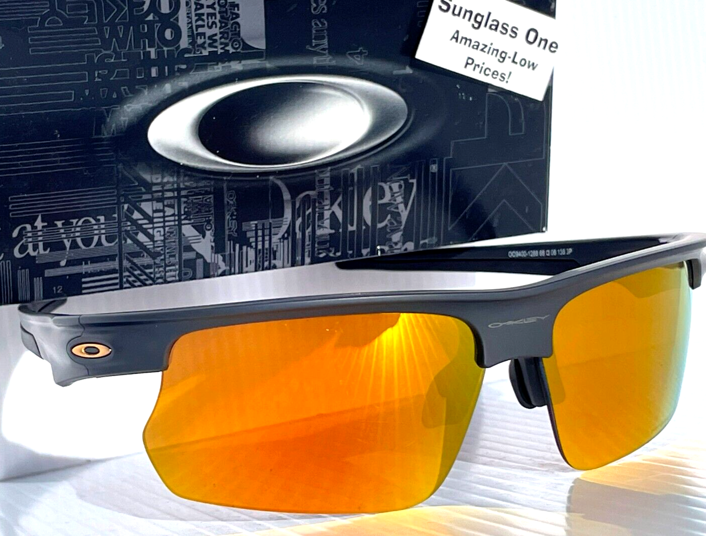 NEW Oakley BiSphaera Matte Carbon POLARIZED PRIZM 24k Gold NEW Oakley BiSphaera Matte Carbon POLARIZED PRIZM 24k Gold