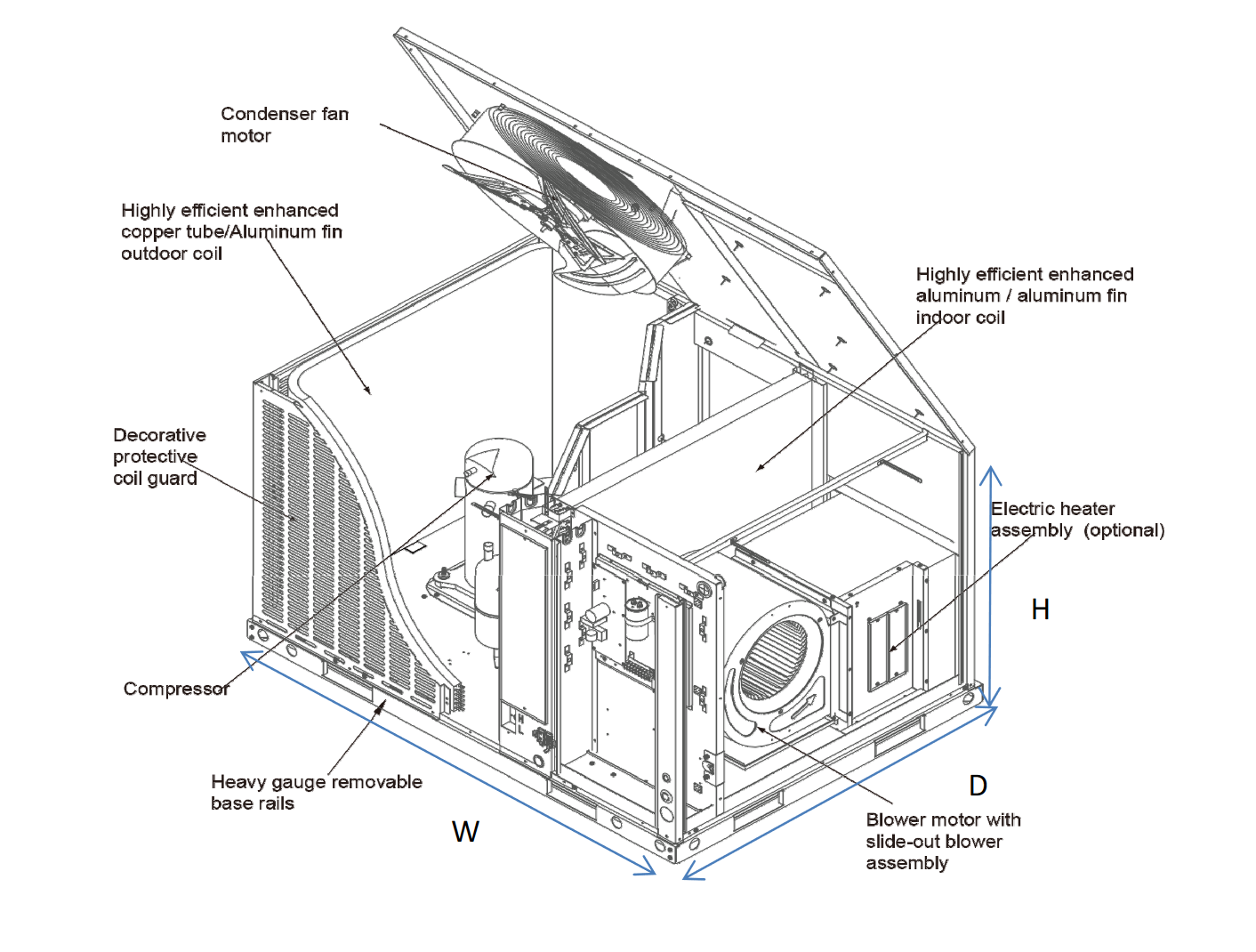 S Packaged Unit 4 Ton Air Conditioner