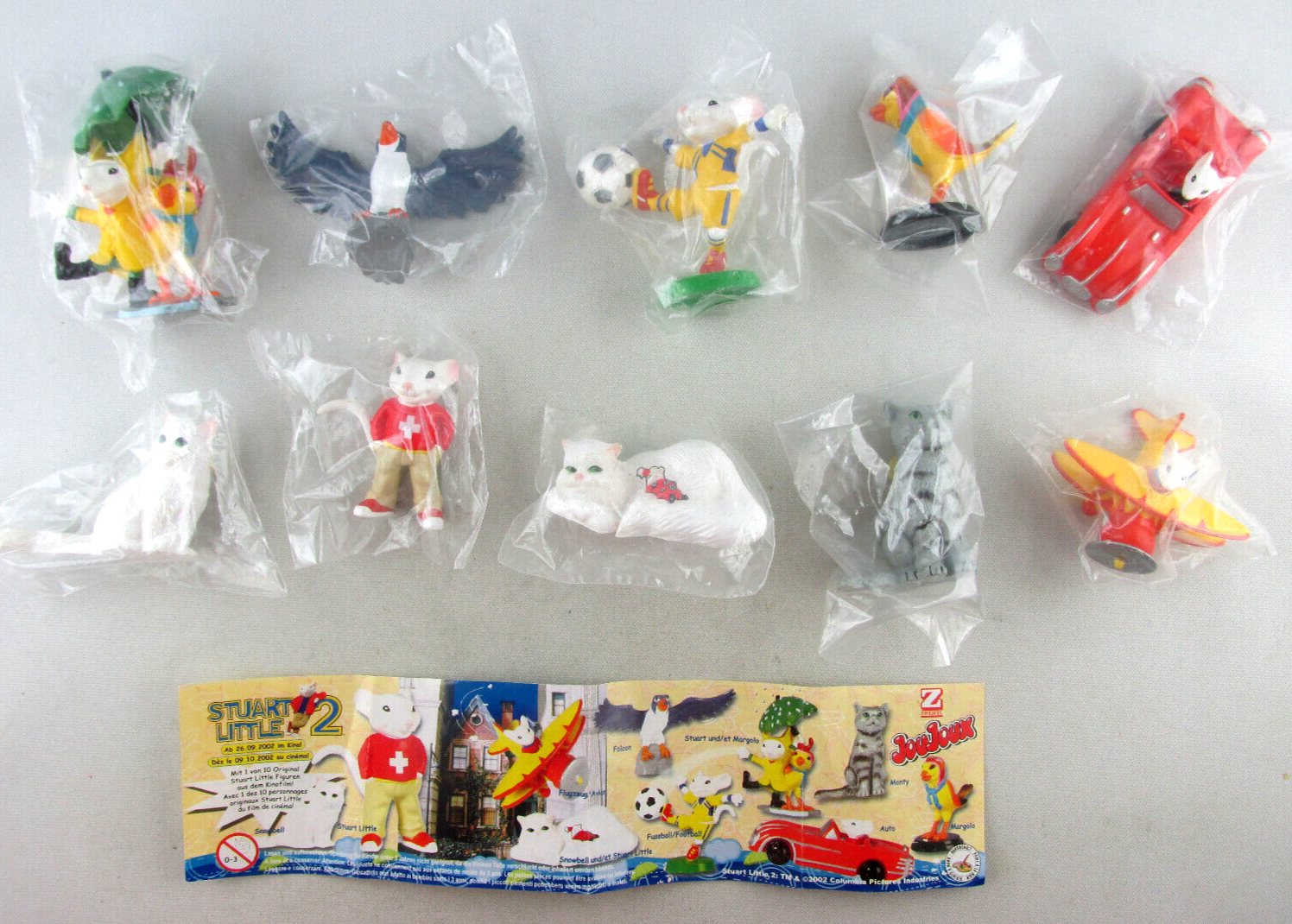 STUART LITTLE 2 マスコットフィギュアセット FREMDFIGUREN + KOMPLETTSATZ / STUART LITTLE 2 von ZWEIFEL +
