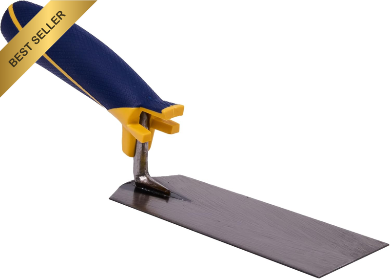Margin Trowel, Durable Steel Blade, Soft-Grip Handle, Patented Bucket Hook, Comp
