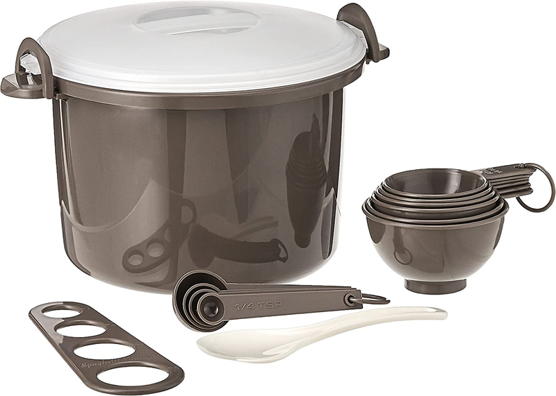 Prep Solutions by Progressive Microwaveable Rice and Pasta Cooker-17 Piece Set I