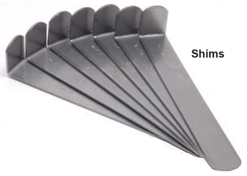 1/8"-B Replacement duMONT Shim Set Includes (1) .031" Thick Shim