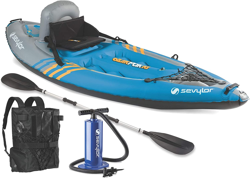 Folding Inflatable 1 Person Sit On Top Fishing Wilderness Se