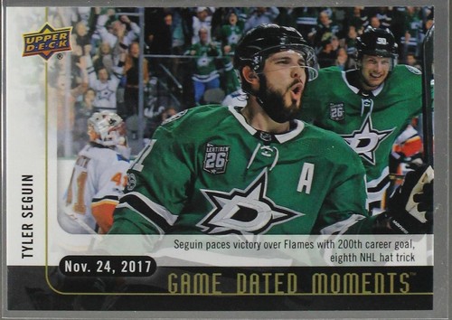 2017-18 Upper Deck Game Dated Moments - Tyler Seguin #16