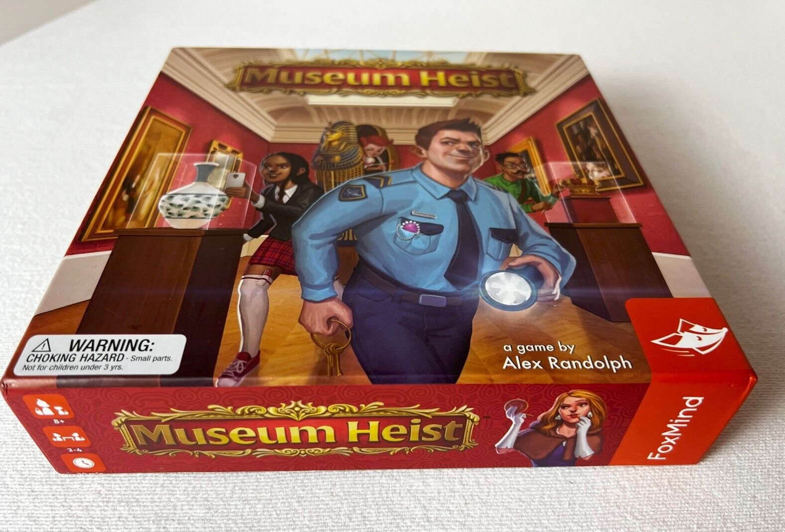 MUSEUM HEIST: A game by Alex Rudolph, 2016 FoxMind Games, wood pieces - COMPLETE