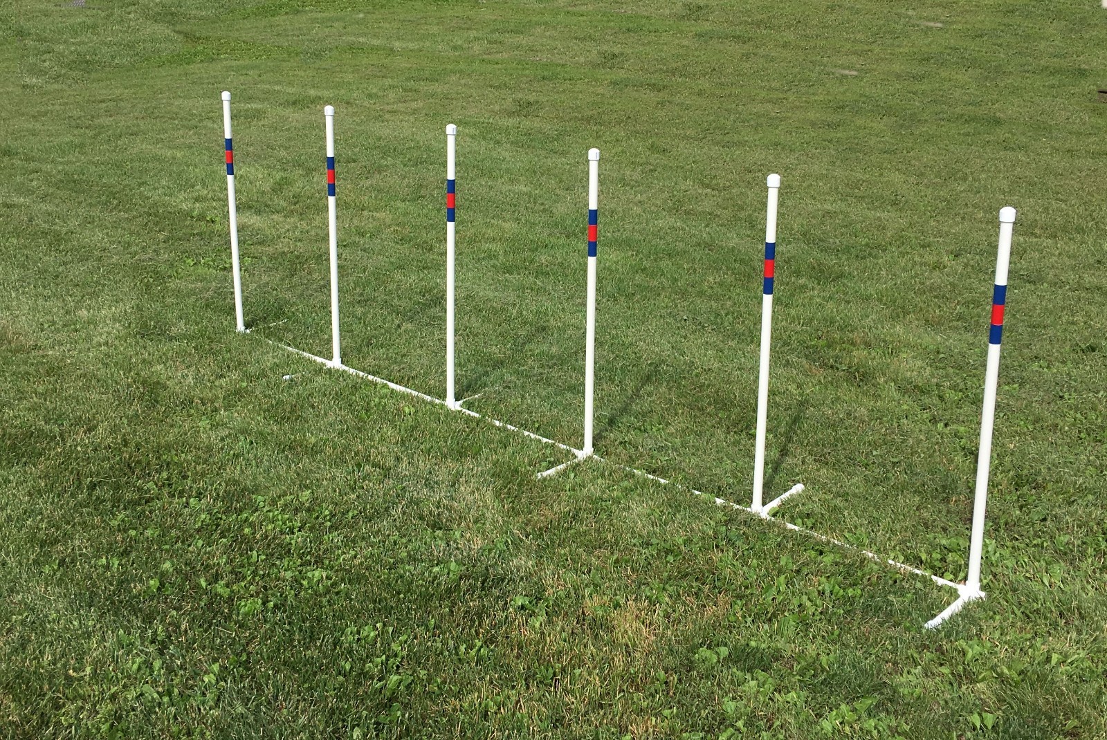 dog agility equipment weave poles - 6 poles, 1