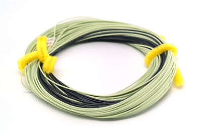 Verum Fly Line - Sinking Tip (3ips) Configuration - Floating Line - Lemon Gre...