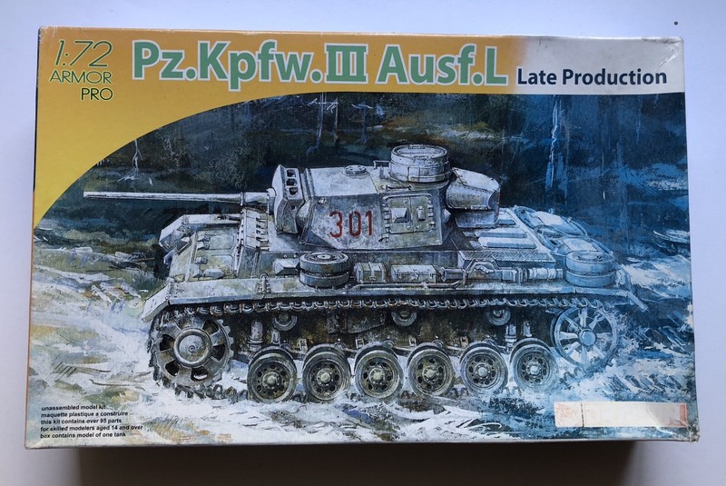 Dragon Model #7385 Pz.Kpfw.Iii Ausf.L Late Production 1/72