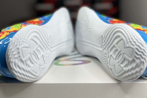 Pre-owned Under Armour Curry 1 Low Flotro Sour Patch Kids Men Sizes 8 - 14 | 3025633-300 In White