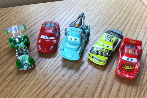 Lot 5 Disney Pixar Cars Diecast Mater~Claude~Lightning