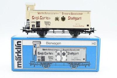 Märklin H0 4677 Kühlwagen mit Bremserhaus (ENGL. GARTEN STUTTGART) der K.W.St.E.