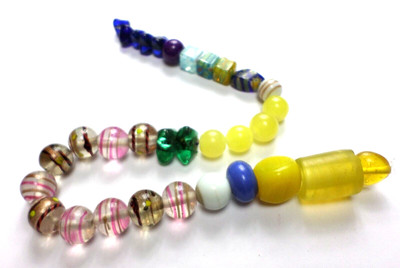 15'' Strand 32 Assorted M-XL Multi-Colored Lampwork Pretty Beads 11x7 to 21x16mm