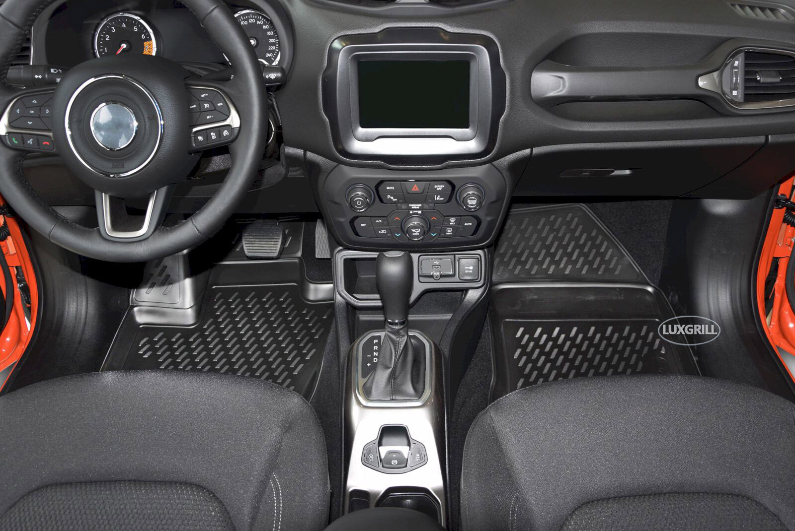 J&J AUTOMOTIVE - Set Tappetini In Tessuto Velluto Per Jeep Renegade (dal 2014) - 4 Pezzi Anteriori E Posteriori - Antiscivolo E Fonoassorbenti - 3