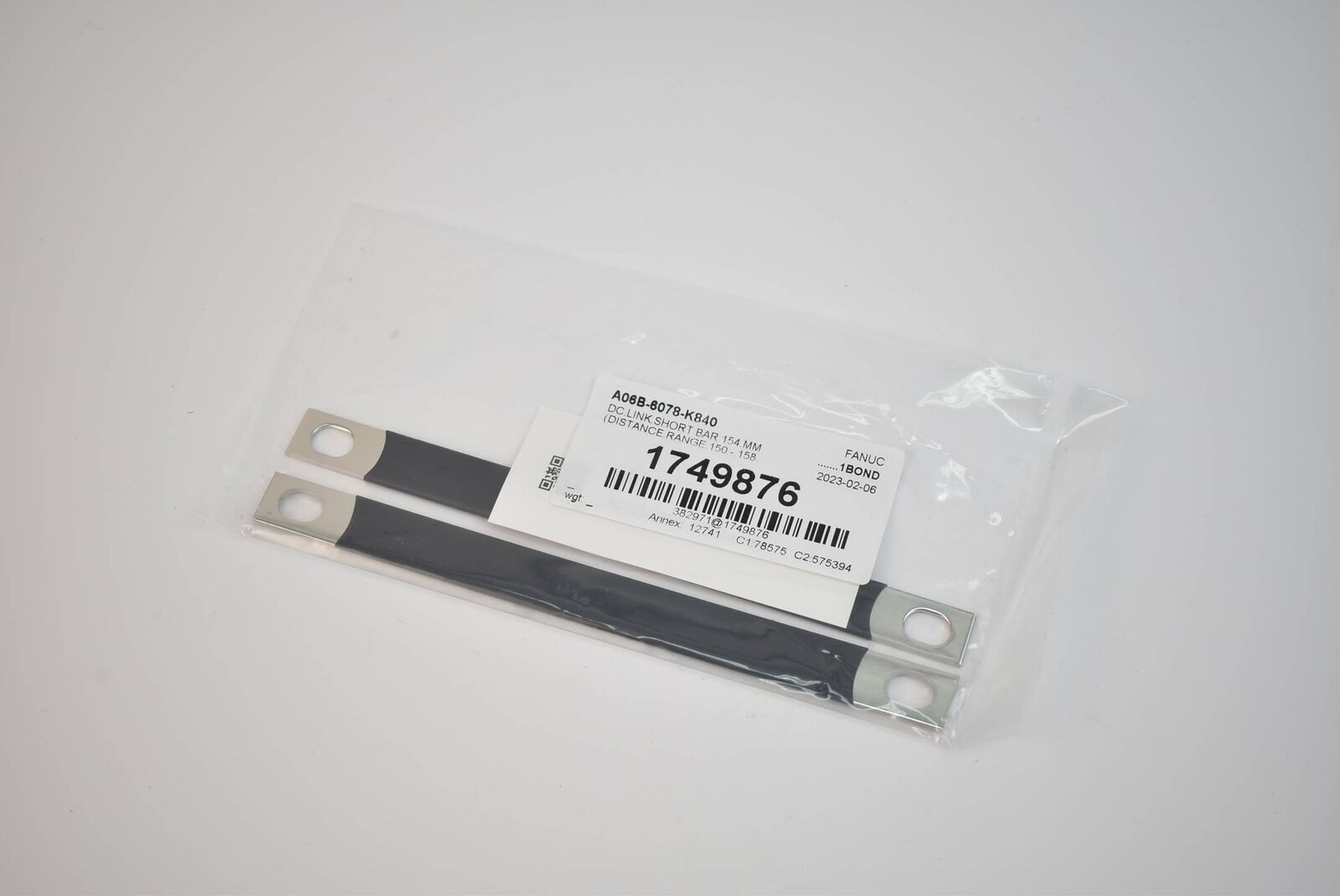 Fanuc DC Link Short Bar 154mm A06B-6078-K840 ( Distance Fanuc DC Link Short Bar 154mm A06B-6078-K840 ( Distance