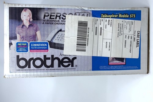 Brother Fax 575 Personal Plain Paper Fax, Phone, Copier All In One New Sealed