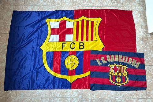 ♡*♡様 FC Barcelona フラッグ FCB Barcelona Logo Fan Flag Football Club Berlin 2015