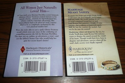 lot of 2 Harlequin Historical MEDIEVAL : The Prisoner Bride & The Elusive Bride