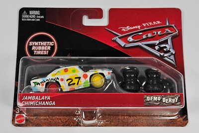 DISNEY CARS 3  JAMBALAYA CHIMICHANGA CRAZY 8 CRASHERS DEMO DERBY DIE-CAST MOSC