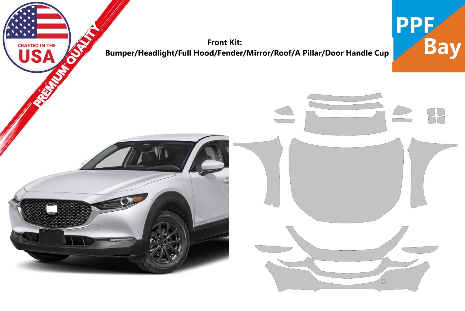 Full Hood, Full Fender and Mirror Kit | MAZDA CX-30 2021 Full Hood, Full Fender and Mirror Kit | MAZDA CX-30 2021