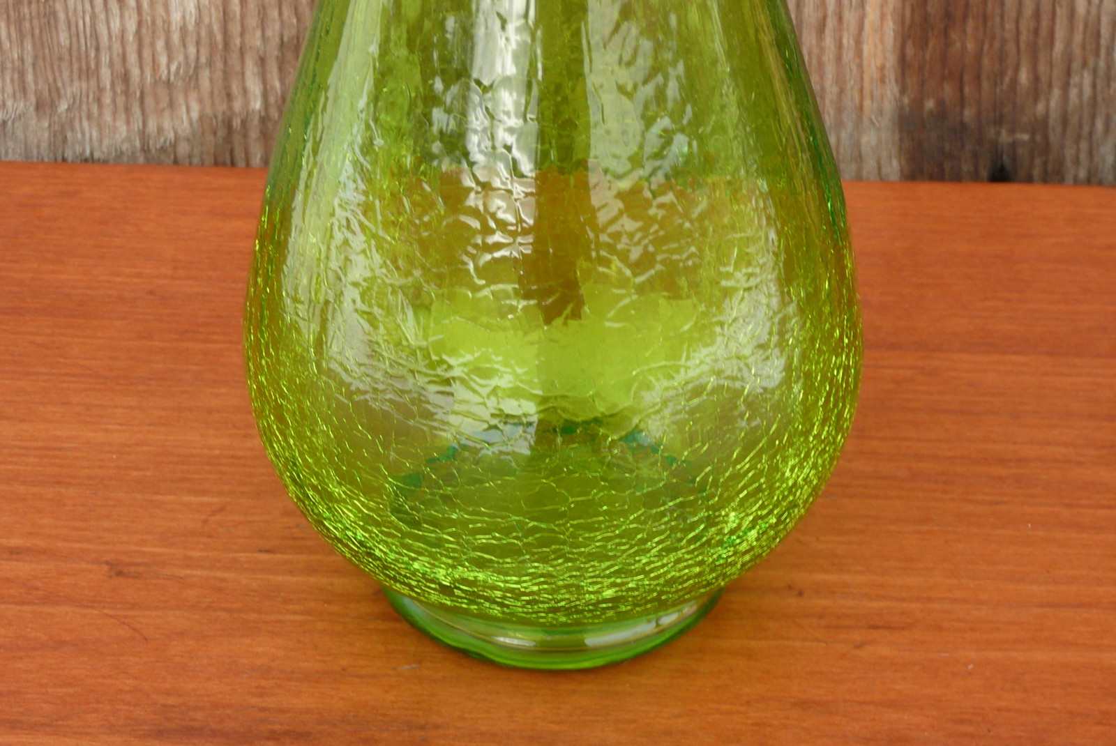 Vintage CRACKLE GLASS ~ Tall 16