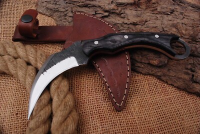 Custom Handmade Damascus steel Hunting Knife Karambit Knife  MAQ2067