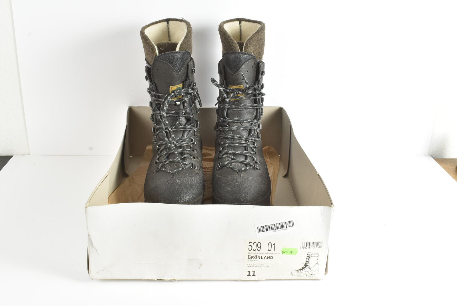 MEINDL Grönland Stiefel Herren Jagd Outdoor Wandern Größe 11 44,5 Guter Zustand