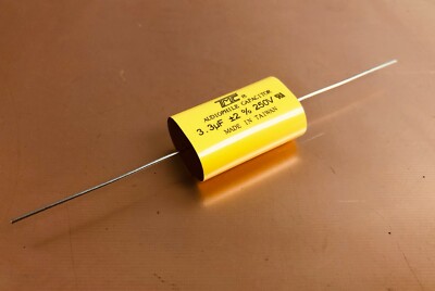 TMC 2pcs 3.3uF 250V Metallized Polyester Film Capacitor 2% Audio Crossover
