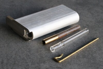 4'' Solid Aluminum Dugout Stash Box- Locking Slider Lid-American Crafted