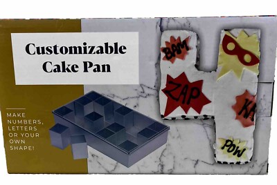 New Customizable Cake Pan By Vita Goods 2614 11.5'' x 6.5'' Make Numbers, Letters