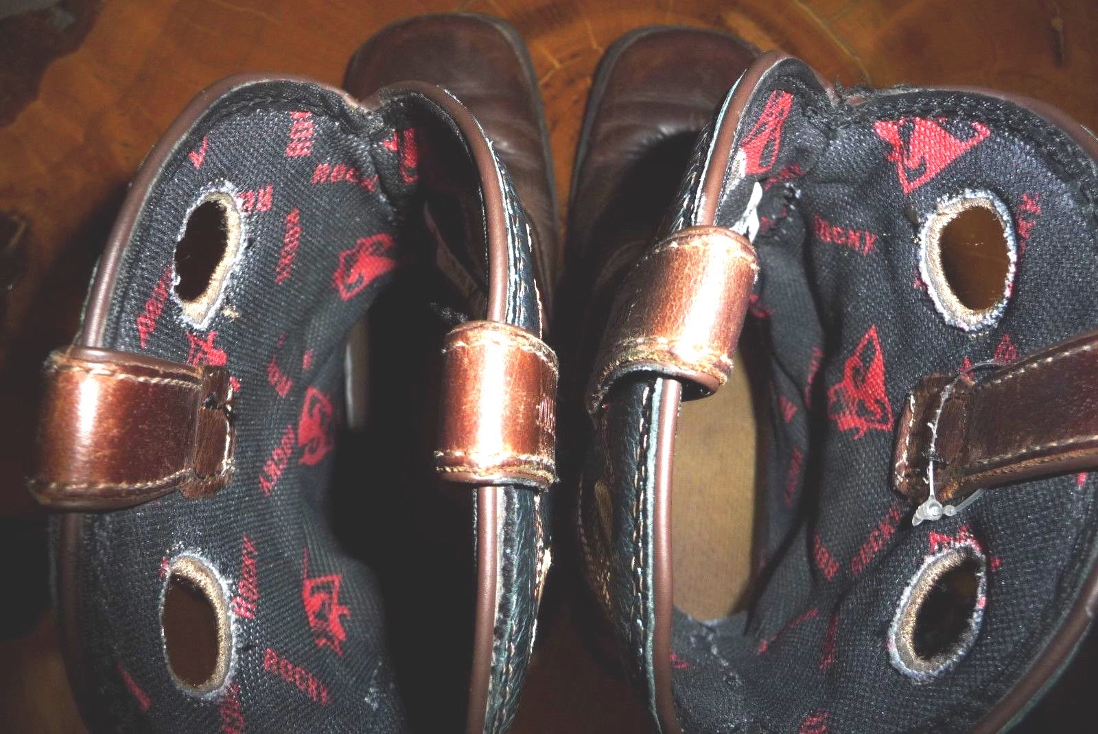 Youth Rocky Cowboy Western Boots Size 3.5M