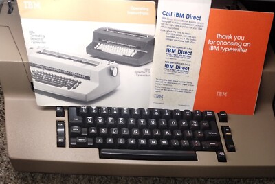 IBM Selectric II Electric Typewriter Grey/ Tan Tested Very Good Condition Works