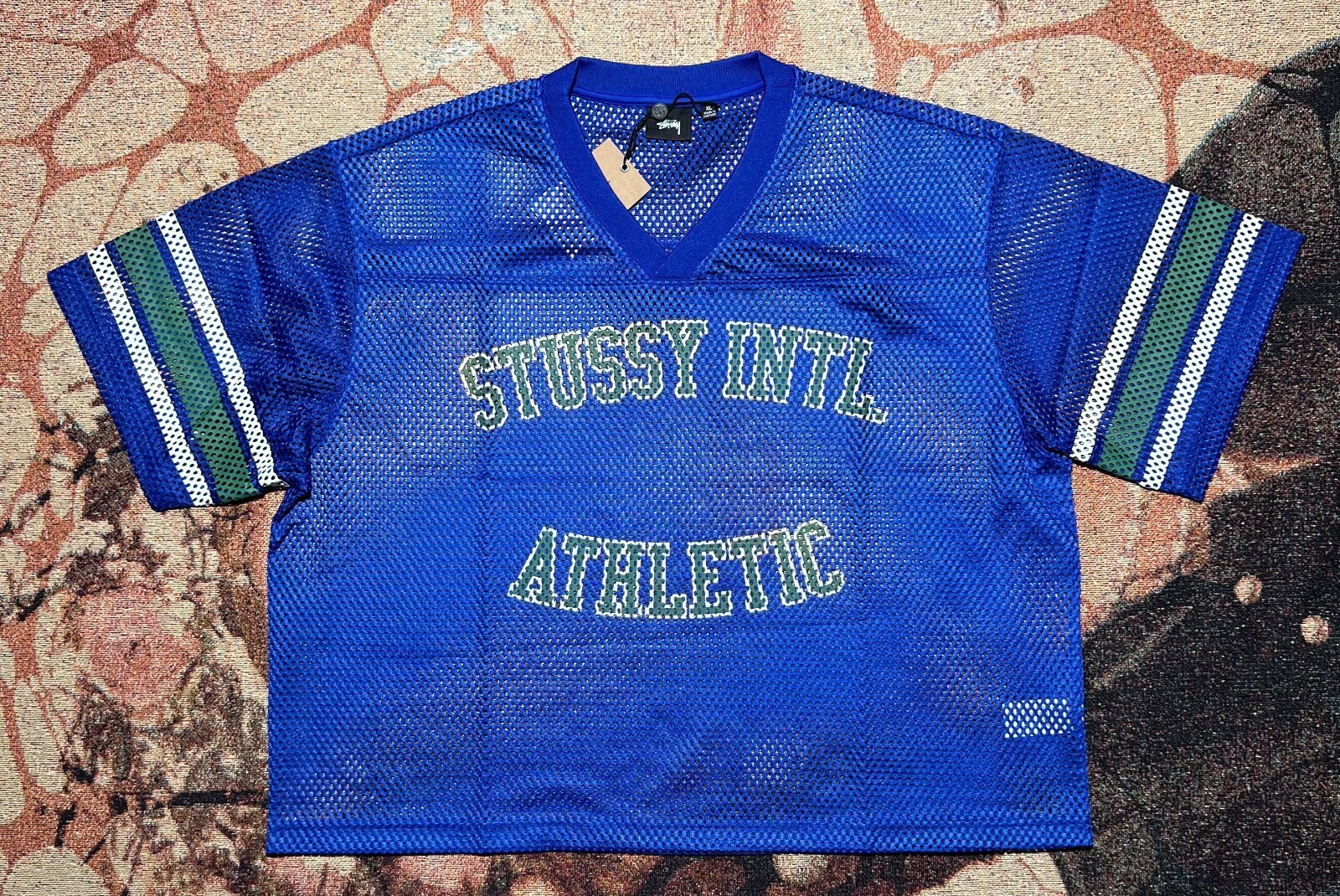 STÜSSY INTERNATIONAL TEAM JERSEY stussy Stussy International Team Jersey White Men's - SS25 - US