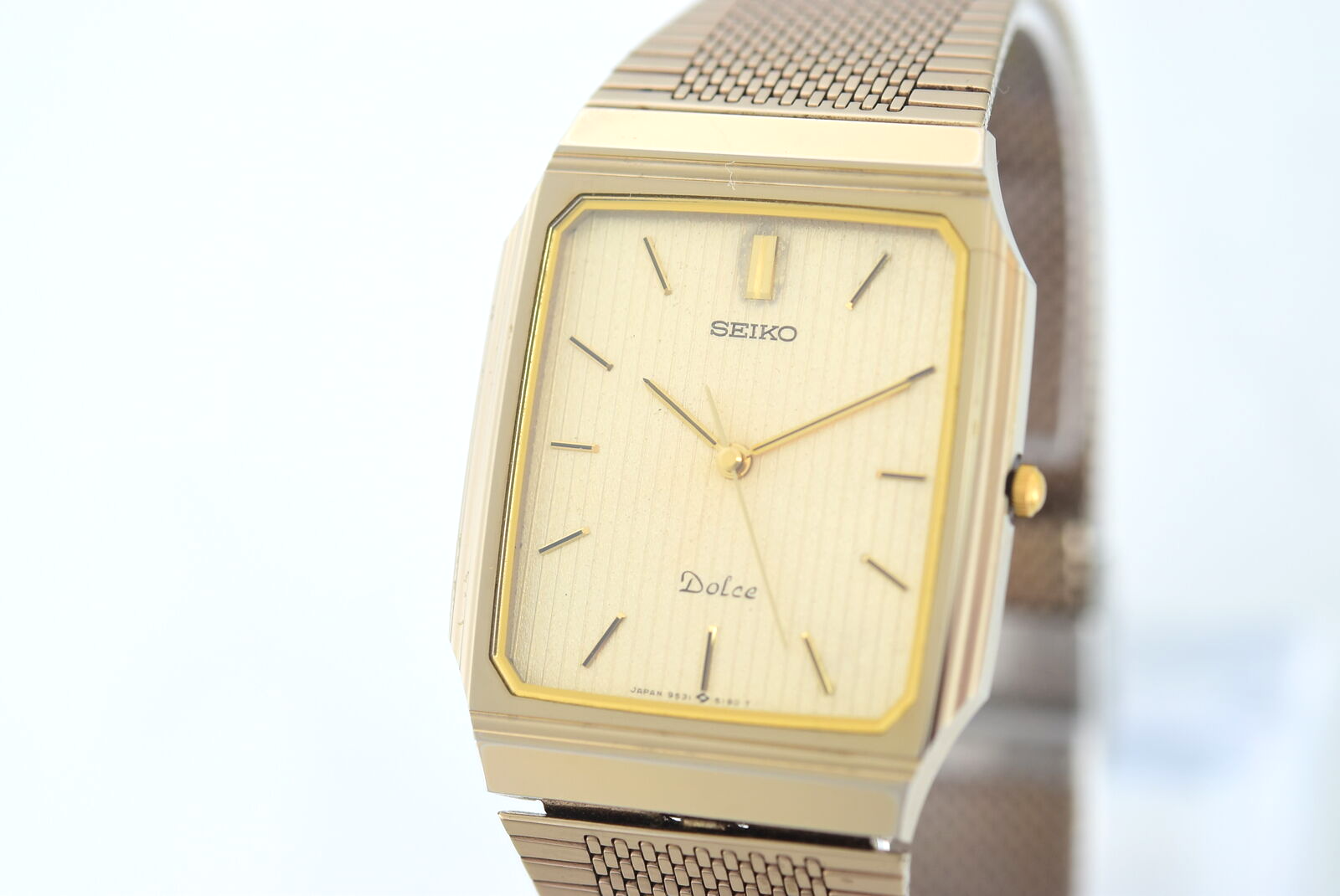 Seiko Dolce 9531‑5160 シャンパンゴールド ゴールド New Battery Vintage Seiko Dolce 9531-5160 Quartz Gold Dial
