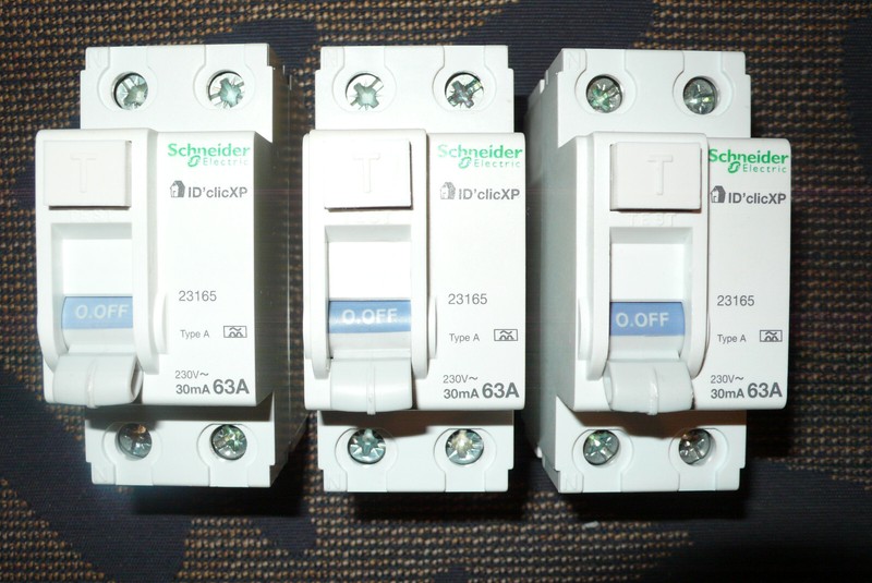 Interrupteur Differentiel 63a 30ma A, Schneider Electric 23165 Id'Clic 63amperes