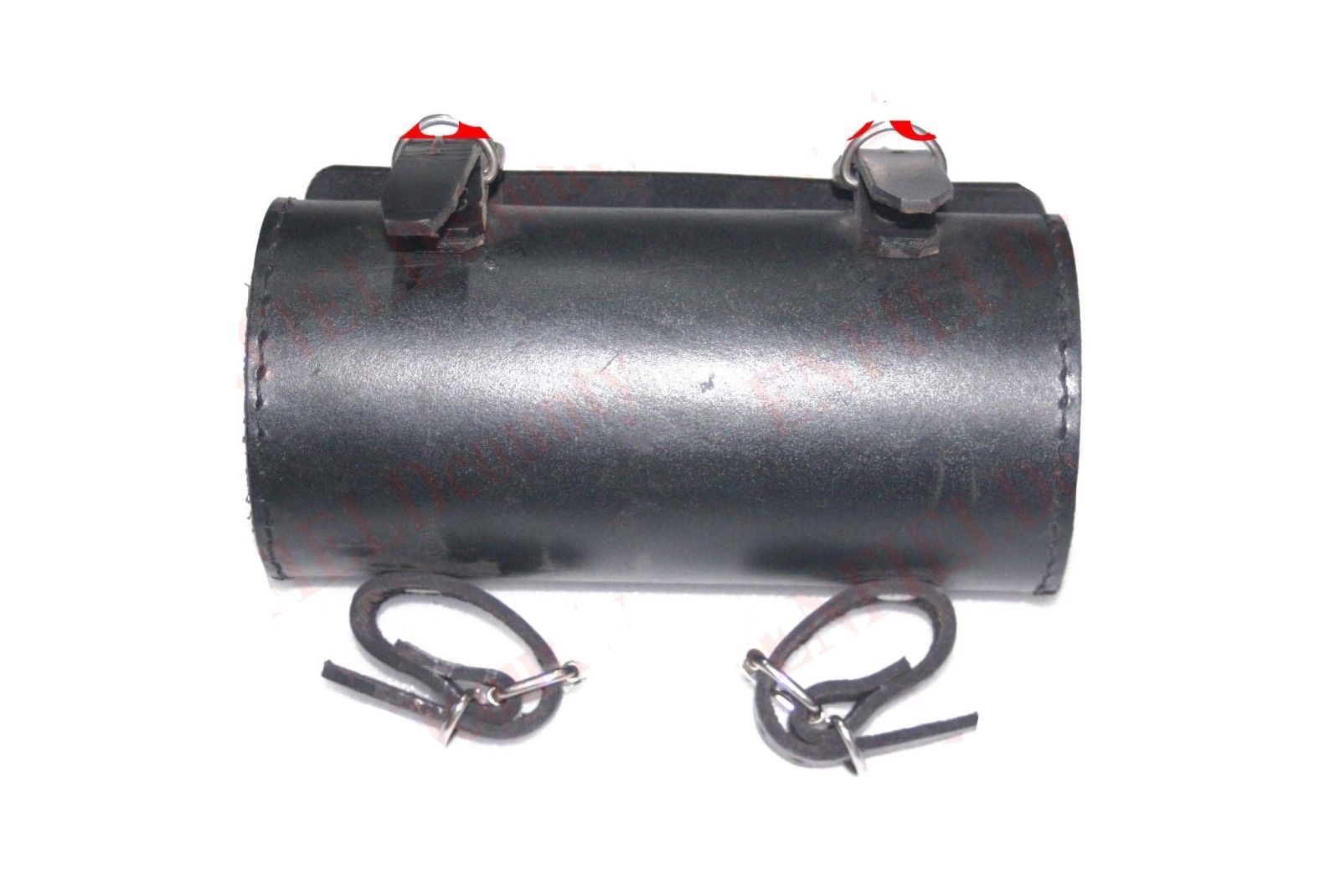 Black Leather Tool Bag Roll With Fitting For Norton BSA Triumph Ariel
