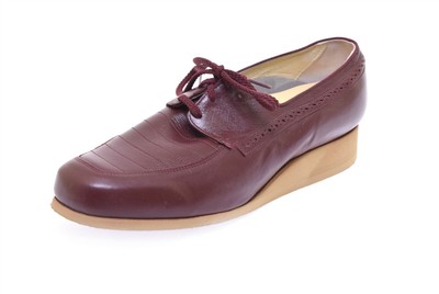P.W. Minor Women's Comfort Casual Shoes Burgundy Wine Leather Extra Special 11.5