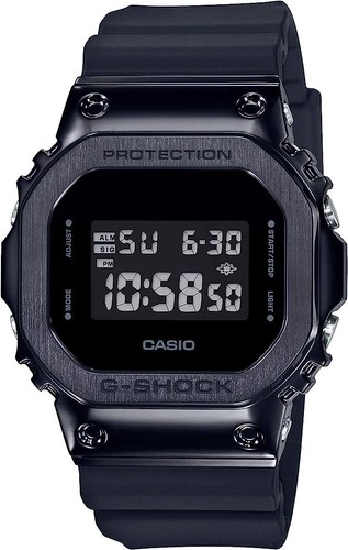 Pre-owned Casio G-shock Gm-5600b-1jf Digital Stainless Steel Bezel Men's Gm-5600b-1 Watch