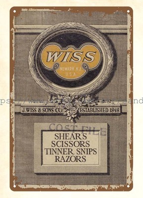 1917 Wiss Shears Scissors Tinners Snips Razors tools mechanic automotive metal