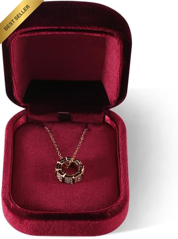 Yinbein Premium Velvet Necklace Organiser Box, Velvet Necklace Gift Box, Necklac