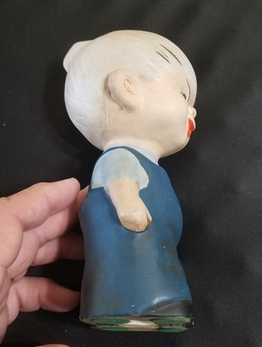 Vintage 1968 DENNIS THE MENACE DOLL 7.5 Inche ceramic marked figurine
