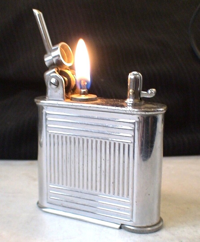 Briquet Ancien Lancel Automatic Desk Lighter Feuerzeug Accendino