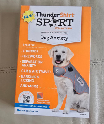 Thunder Shirt - Small Dogs 15-25 lbs - Heather Gray - Solution For Anxiety - NIB