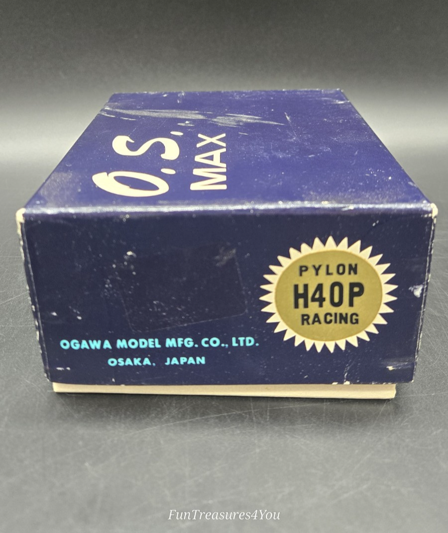 Vintage OS Max H40P RC Model Airplane Engine With Glow Plug