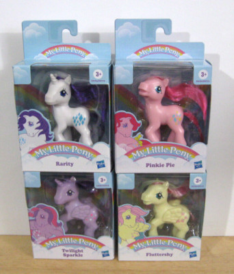 MLP My Little Pony G3 Retro Rainbow Wave 2 ~ Rarity Pinkie Twilight Fluttershy