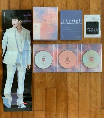  BTS Love Your Self Seoul 3 DVD + PHOTO BOOK + J-HOPE POSTER NO PHOTO CARD