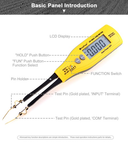 Digital Clamp SMD Tester Multimeter Tweezers Resistance Capacitance Meter 5999C