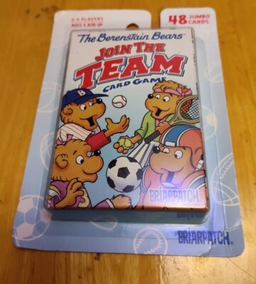 Berenstain Bears Join the Team 48 Jumbo Card Game 2000 Briarpatch New